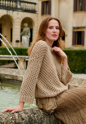 TRUI IN GAATJESPATROON Summer Softness & Glamour van Lana Grossa