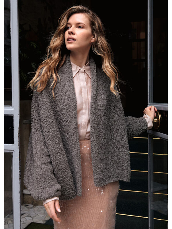 Lana Grossa VEST MET SJAALKRAG TOP-DOWN Orsettini