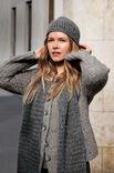 Lana Grossa SJAAL IN ROOSTERPATROON Filo di Gio & Glamour