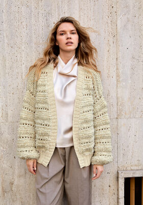 VEST VAN DRIE SOORTEN GARENS Alta Moda Alpaca, Orsetto & Chiaro van Lana Grossa