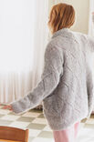 Lana Grossa TOP-DOWN  LANG VEST Natural Alpaca Lungo