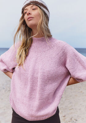 TOP-DOWN TRUI MET TURTLENECK Ecopuno van Lana Grossa