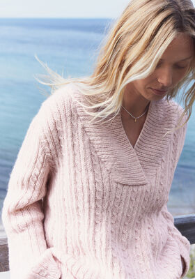 TOP-DOWN TRUI Natural Alpaca Pelo van Lana Grossa