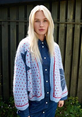 VEST MET JACQUARD Ecopuno & Silkhair van Lana Grossa