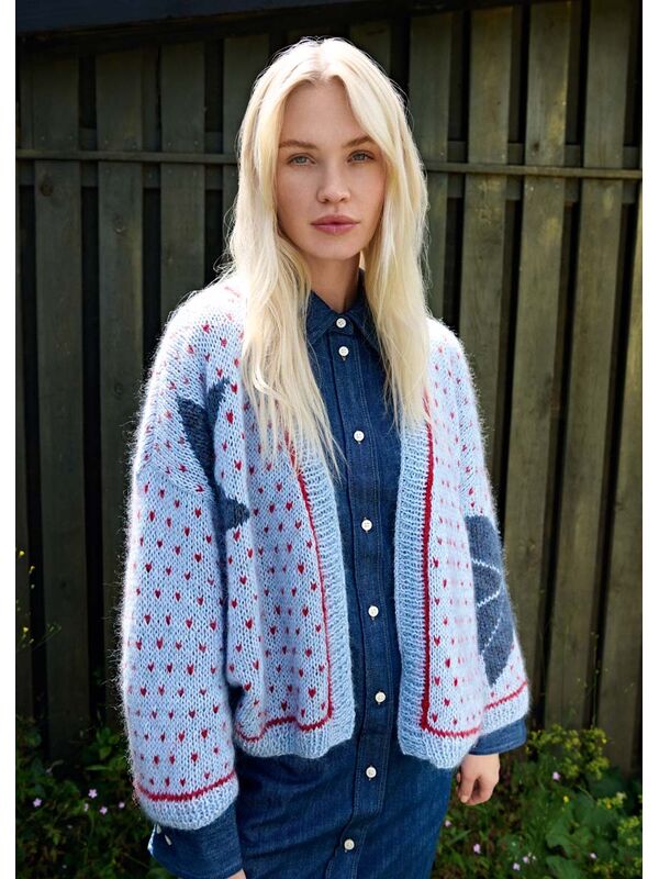 Lana Grossa VEST MET JACQUARD Ecopuno & Silkhair