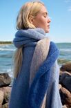 Lana Grossa DIAGONALE SJAAL Natural Superkid Tweed