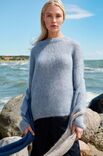 Lana Grossa DIAGONALE SJAAL Natural Superkid Tweed