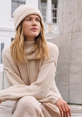 LOOP IN BOORDPATROON Natural Alpaca Pelo van Lana Grossa