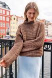 Lana Grossa TRUI IN BOORDPATROON Natural Alpaca Pelo