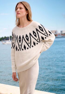 TRUI MET NOORS PATROON Alta Moda Alpaca van Lana Grossa