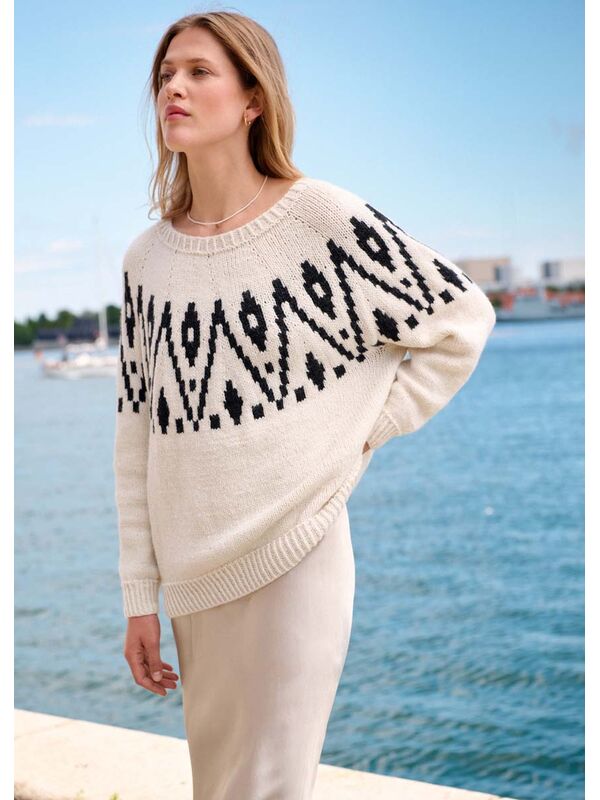 Lana Grossa TRUI MET NOORS PATROON Alta Moda Alpaca