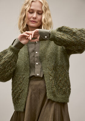VEST Natural Lama Fine, Silkhair & Glamour van Lana Grossa