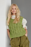 Lana Grossa SLIPOVER MET KABELS Natural Alpaca Pelo & Natural Superkid Tweed