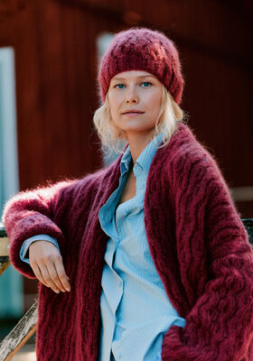 MUTS MET KABELS Mohair di Gio van Lana Grossa