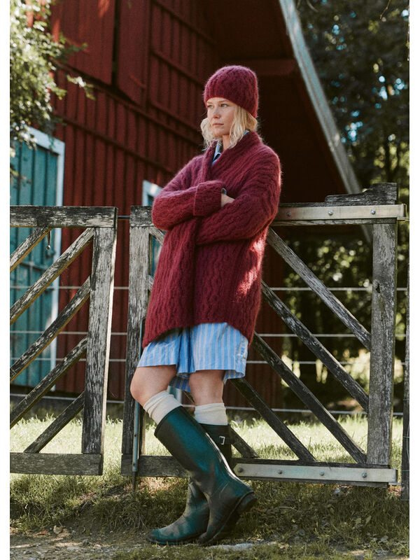 Lana Grossa VEST MET KABELS Mohair di Gio