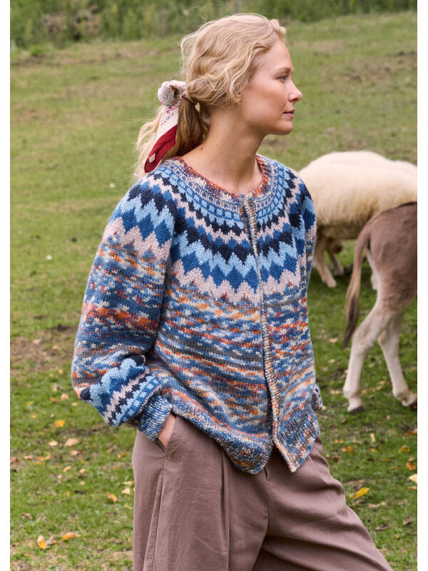Lana Grossa VEST MET RONDE PAS Landlust Naturwolle & Landlust Naturwolle Print