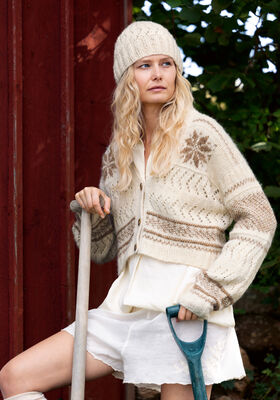 VEST Natural Alpaca Pelo van Lana Grossa