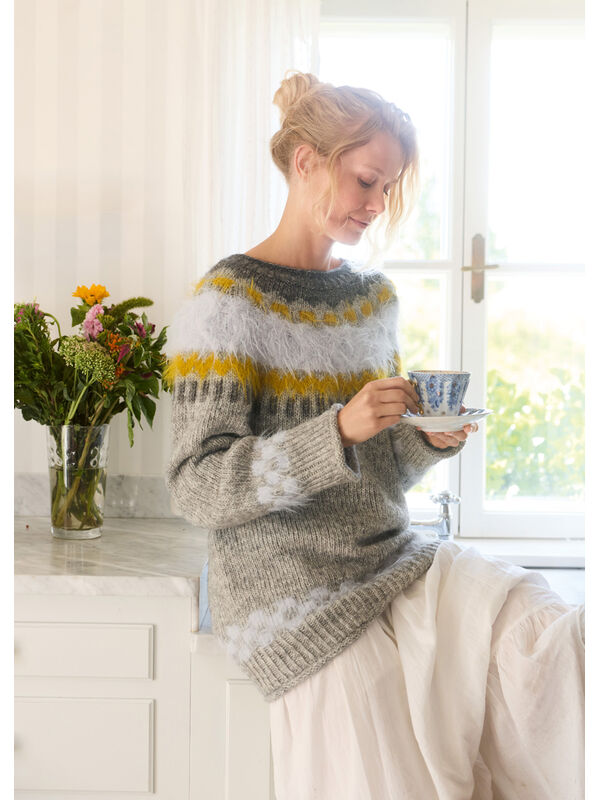 Lana Grossa TRUI MET RONDE PAS Natural Alpaca Pelo & Basta