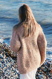 Lana Grossa VEST IN RIBBELPATROON Alpaca Pelo