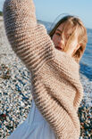 Lana Grossa VEST IN RIBBELPATROON Alpaca Pelo