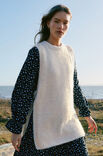 Lana Grossa SLIPOVER IN TRICOTSTEEK Natural Alpaca Pelo