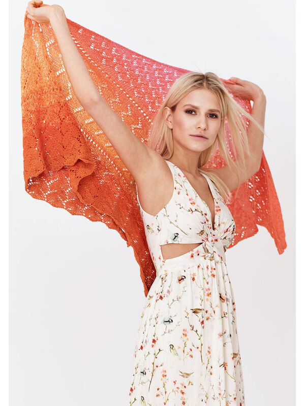 Lana Grossa SCHOUDERDOEK IN PATRONENMIX Shades of Cotton
