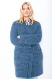 Lana Grossa OVERSIZE-MANTEL IN PATROON MET LENGGETROKKEN STEKEN Yak Merino