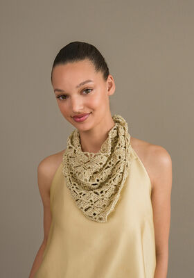 GLITTER-HAAKDOEK Solo Lino & Glamour van Lana Grossa
