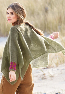 PONCHO Silkhair van Lana Grossa