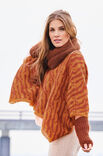 Lana Grossa PONCHO IM TIJGERPATROON Silkhair