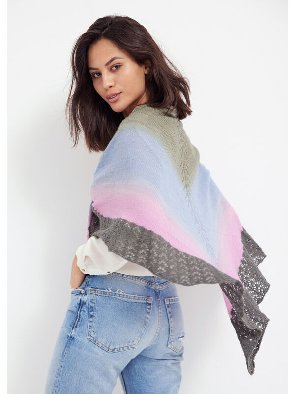 Lana Grossa DRIEHOEKDOEK Cool Wool Lace Hand-dyed & Cool Wool Lace