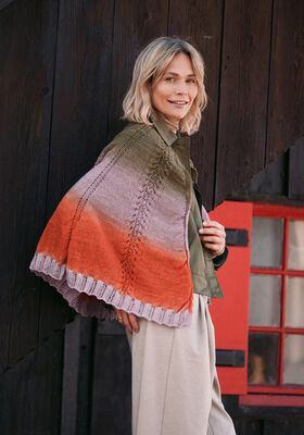 HALFRONDE DOEK Cool Wool Lace hand-dyed & Cool Wool Lace van Lana Grossa
