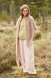 Lana Grossa GEHAAKTE STOLA Natural Superkid Tweed
