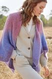 Lana Grossa PONCHODOEK Merino Lace Aquarell, Silkhair & Cool Wool Lace