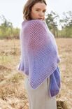 Lana Grossa PONCHODOEK Merino Lace Aquarell, Silkhair & Cool Wool Lace