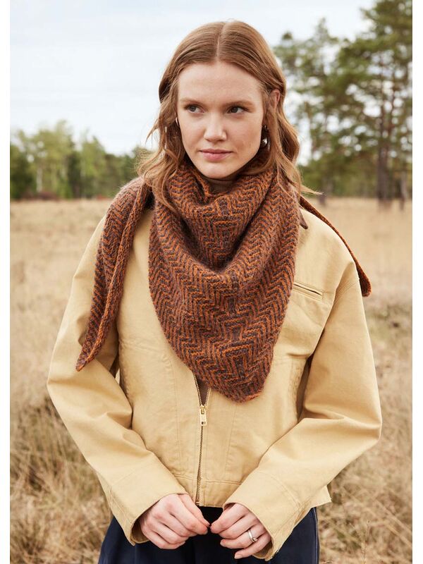 Lana Grossa DRIEHOEKIGE STOLA Cashmere 16 Fine, Silkhair & Cool Wool Lace