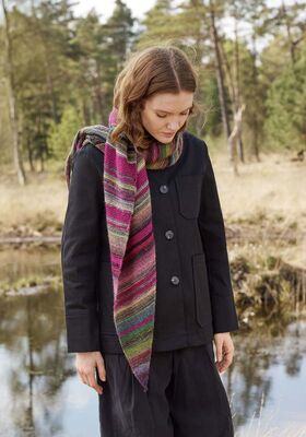 ASYMMETRISCHE STOLA Colorissimo & Ecopuno van Lana Grossa