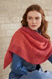 Lana Grossa ASYMMETRISCHE STOLA Merino Lace Aquarell & Natural Superkid Tweed