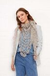 Lana Grossa GEHAAKTE SJAAL Natural Superkid Tweed