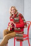 Lana Grossa GEHAAKTE STOLA Gomitolo (Christmas Edition Lurex)