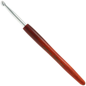 Lana Grossa Haaknaald Aluminium met Houten Greep Designer Hout Signal dikte 5,0