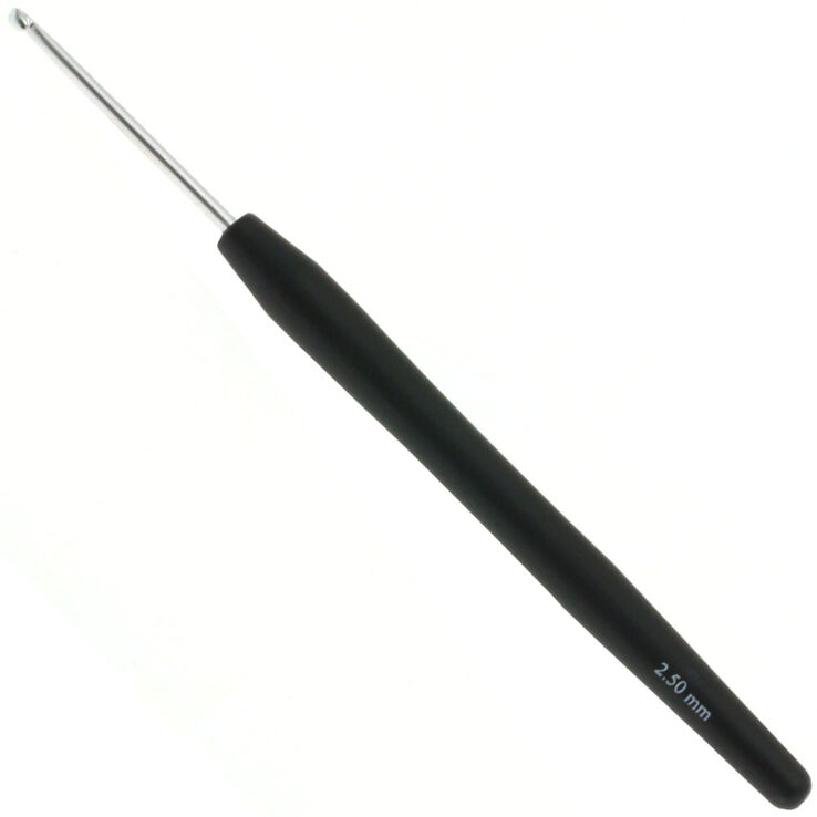 Lana Grossa Haaknaald met Softgrip/Alumnium dikte 2,5