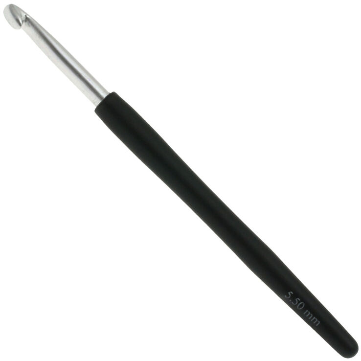 Lana Grossa Haaknaald met Softgrip/Alumnium dikte 5,5