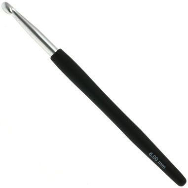 Lana Grossa Haaknaald met Softgrip/Alumnium dikte 6,0