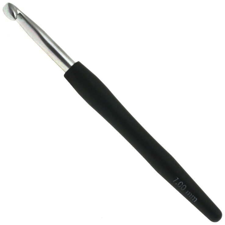Lana Grossa Haaknaald met Softgrip/Alumnium dikte 7,0