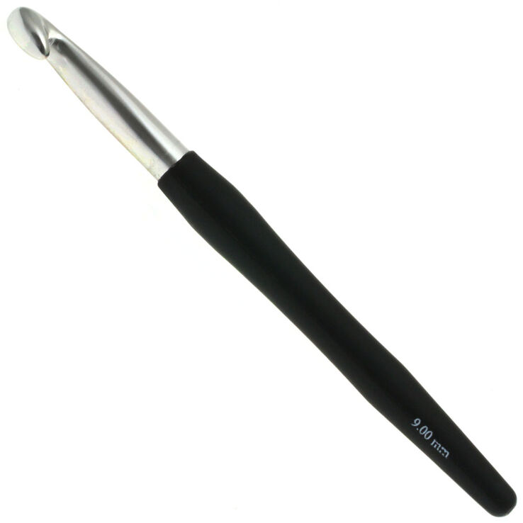 Lana Grossa Haaknaald met Softgrip/Alumnium dikte 9,0
