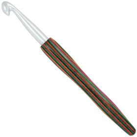 Lana Grossa Haaknaald Aluminium met Houten Greep Designer Hout Color dikte 9,0
