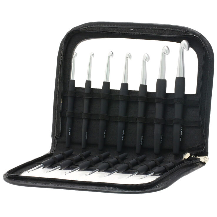 Lana Grossa Haaknaaldenset Aluminium met softgrip