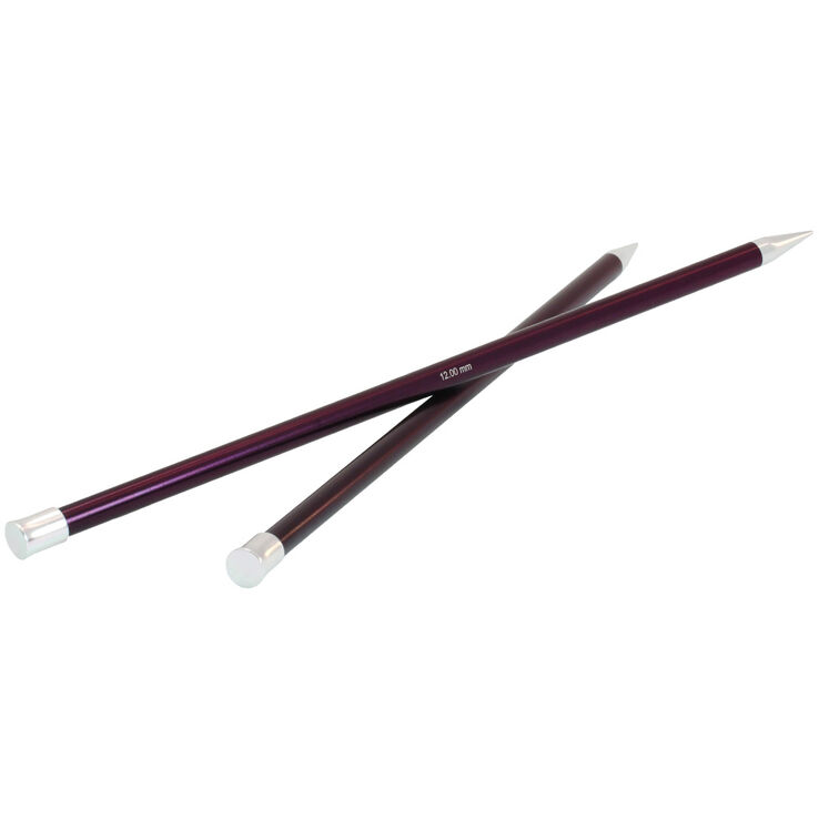 Lana Grossa Breinaalden met Knop Aluminium Rainbow dikte 12,0
