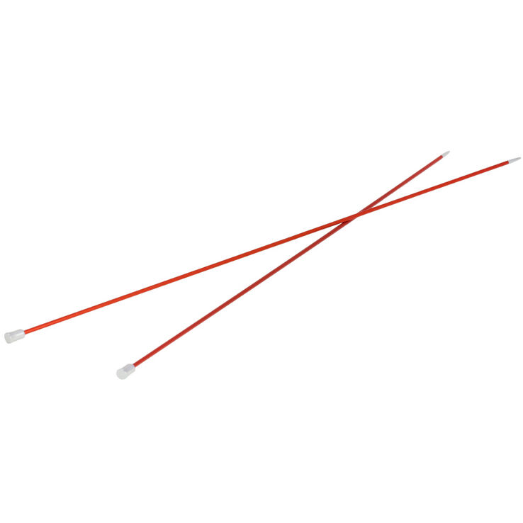 Lana Grossa Breinaalden met Knop Aluminium Rainbow dikte 2,5